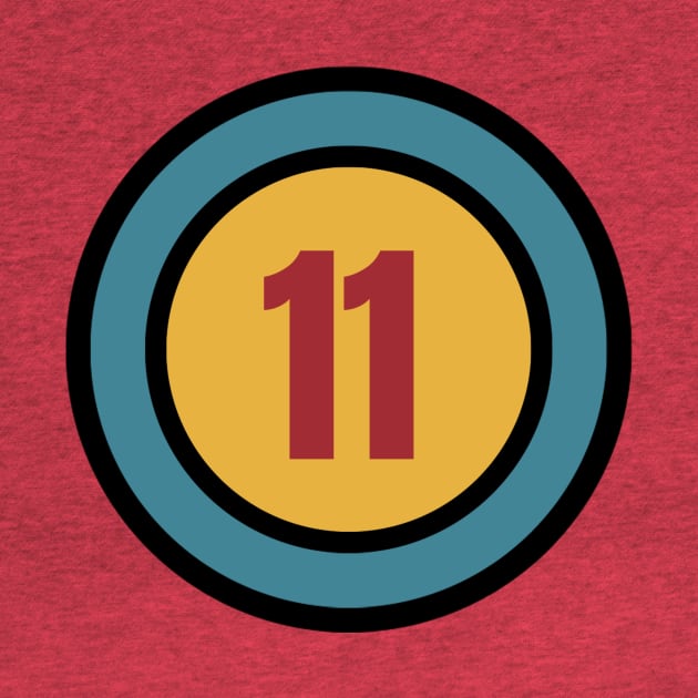 The Number 11 - eleven - eleventh by Siren Seventy One